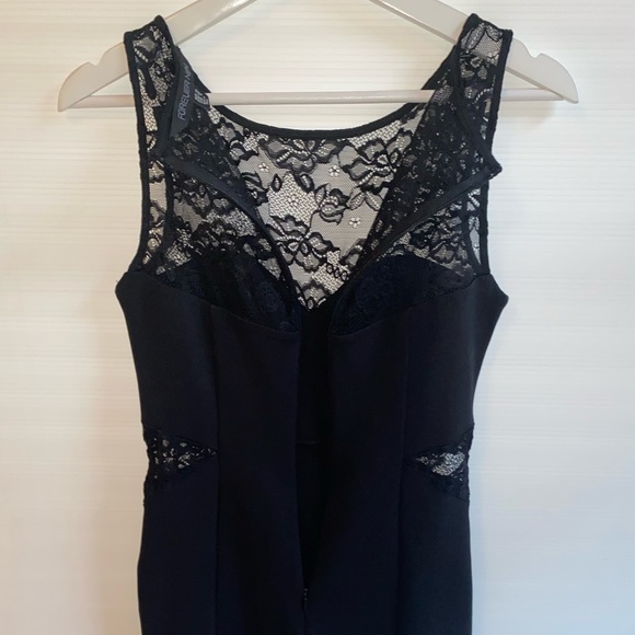 Forever New womens black stretch lace bodycon mini party cocktail dress size 10 - Picture 12 of 15